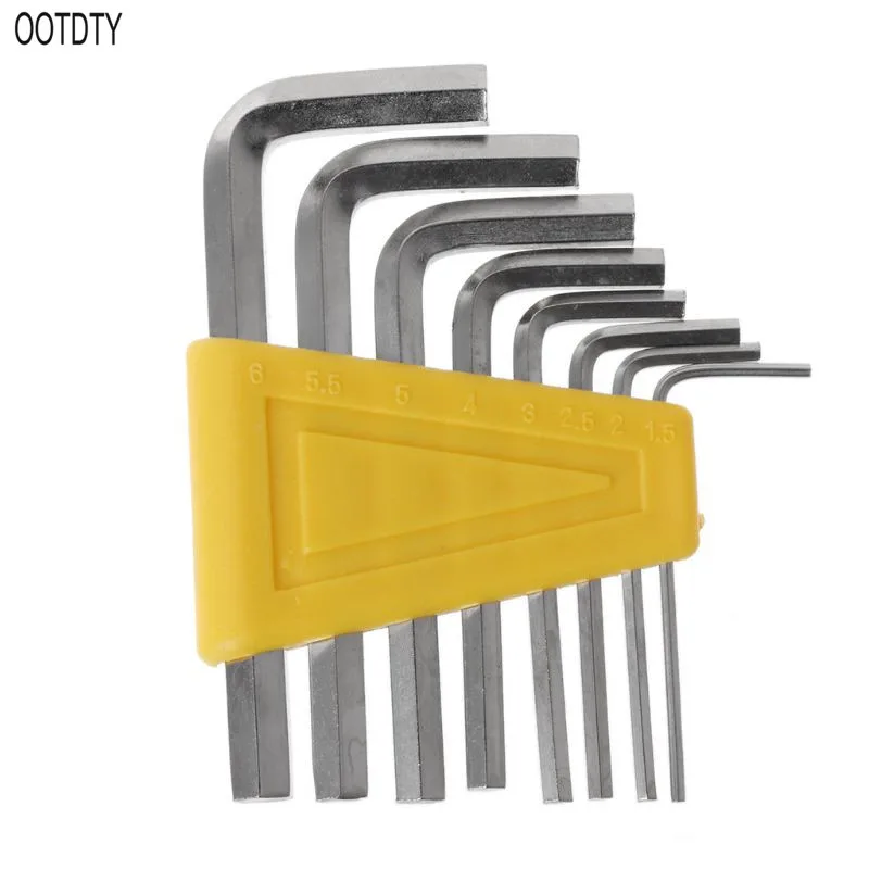 

OOTDTY 8pcs Allen Key Hexagon Wrench Tools Set Spanner Screwdriver Kit 1.5mm -6mm Bicycle Cycling Repair Tool