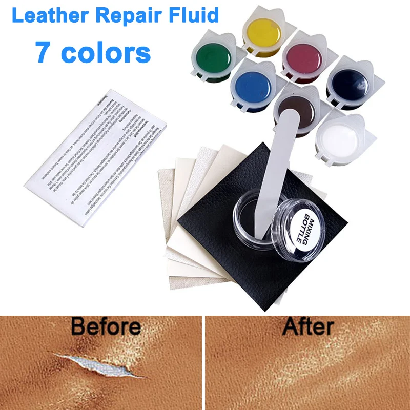 

Leather Repair Tool No Heat Liquid Repairing Tool Kit for Car Seat Leather Sofa M8617