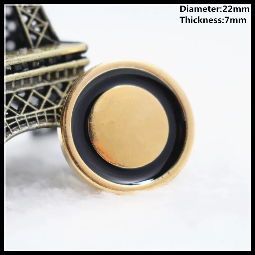 wholesale 22mm,20pcs new fashion gold metal decorative buttons high