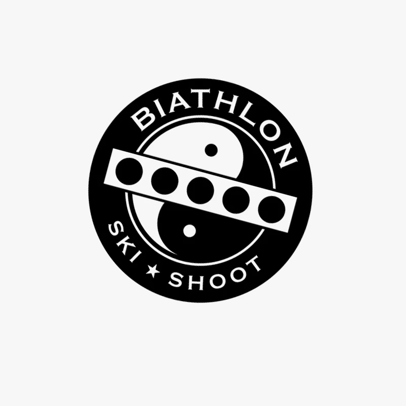 17 8 см * Biathlon Ski Shoot Yin Yang виниловый интересный стикер для автомобиля мотоцикла