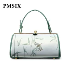 PMSIX женские сумки винтажные цветочные печатные женские сумки модные женские сумки на плечо длинные ремни Bolsos Mujer