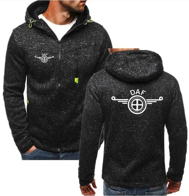 

High Quality 2018 Brand Winter Hoodies For Men DAF Truck Car Brand Logo man Zipper Coat SCANIA Hoodies & Sweatshirts Jacket K1