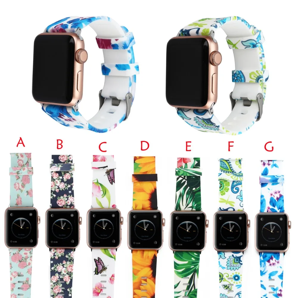 

Joyozy soft Silicone Strap Replacement for Apple Watch Band 38mm 42mm,Sport Wrist Strap Bracelet for iWatch Strap