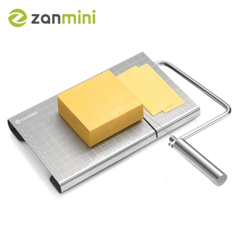 zanmini Stainless Steel Cheese Slicer Butter Cutter Knife Baking