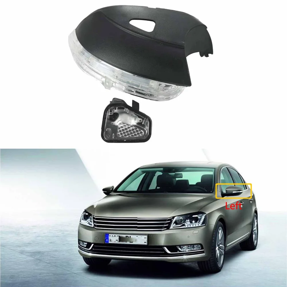 Для VW Passat B7 2011 2012 2013 2014 2015 автомобильный Стайлинг Левое зеркало заднего вида