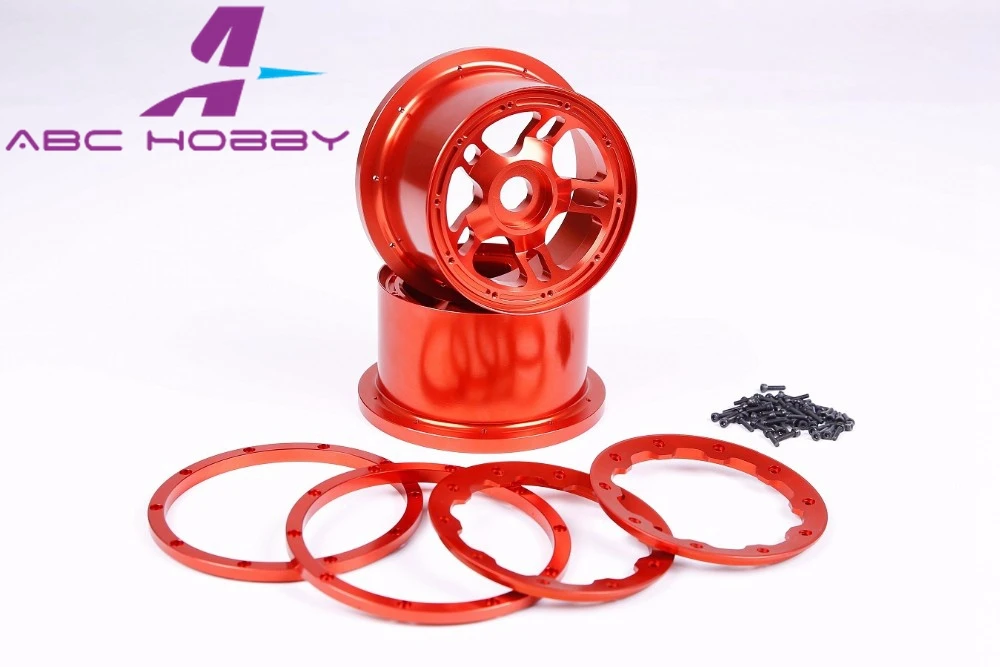 

HPI RACING/KM HPI 5B 5T 5SC LOSI TDBX FS racing MCD 1/5 RC Strong CNC ALLOY Rear Wheels hubs sets