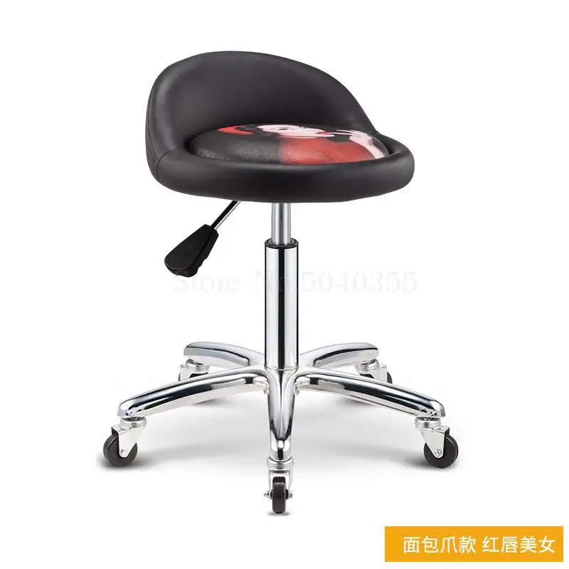 Барный стул подъемный барный стул вращающийся барный стул домашний поворотный стул высокий табурет спинка табурет красота табурет - Цвет: Unit cm 24