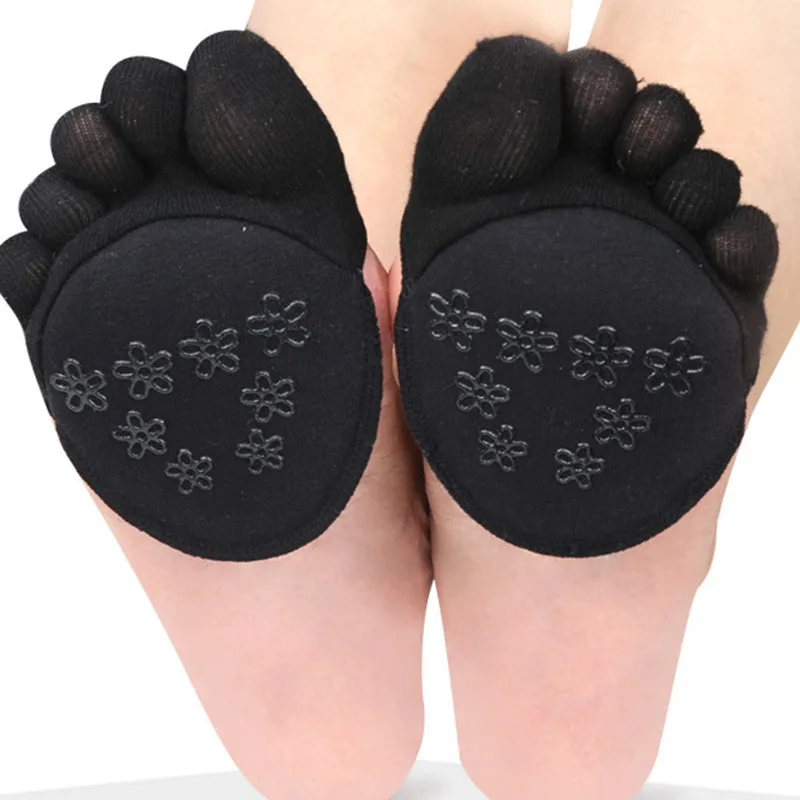 [WPLOIKJD] нескользящие носки на высоком каблуке с пятью пальцами; невидимые носки; женские массажные носки для занятий фитнесом; Calcetines Mujer