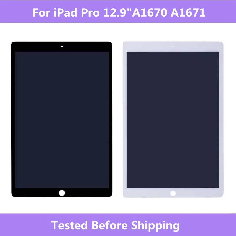 ЖК дисплей на весь экран для iPad Pro 12 9 дюйма A1670 A1671 + сенсорный в сборе с платой 2017