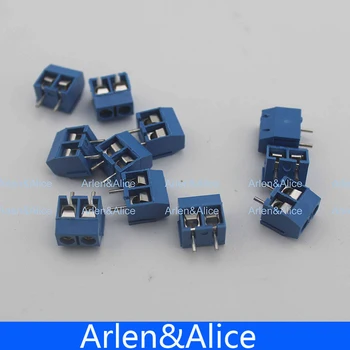 

20 pcs 2 Pin Screw blue green PCB Terminal Block Connector 5mm Pitch