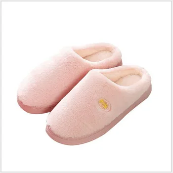 

Women Spring Home Slippers Imitation rabbit wool cotton Shoes Non-slip Soft Winter Warm House Slippers Indoor Lovers Couples Flo
