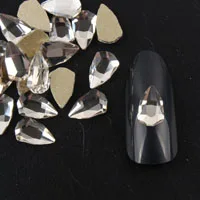 С украшением в виде кристаллов AB дизайн ногтей Стразы 5 мм 100 шт./упак. бабочка Форма Стекло с цветными камнями для 3D Гелевые Ногти украшения