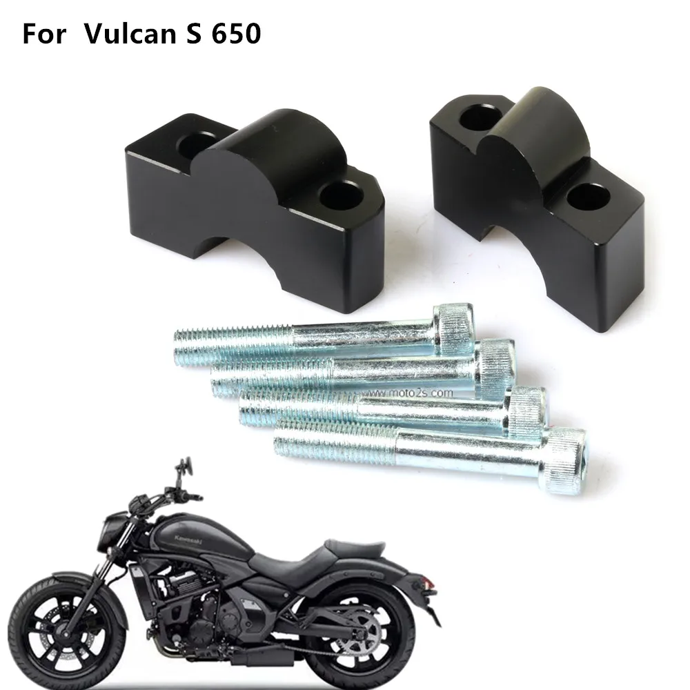 

Motorcycle Handlebar Riser Up Backs Moves Bracket Kit Handle Bar Riser Mount Clamp For KAWASAKI Vulcan S 650 VN650