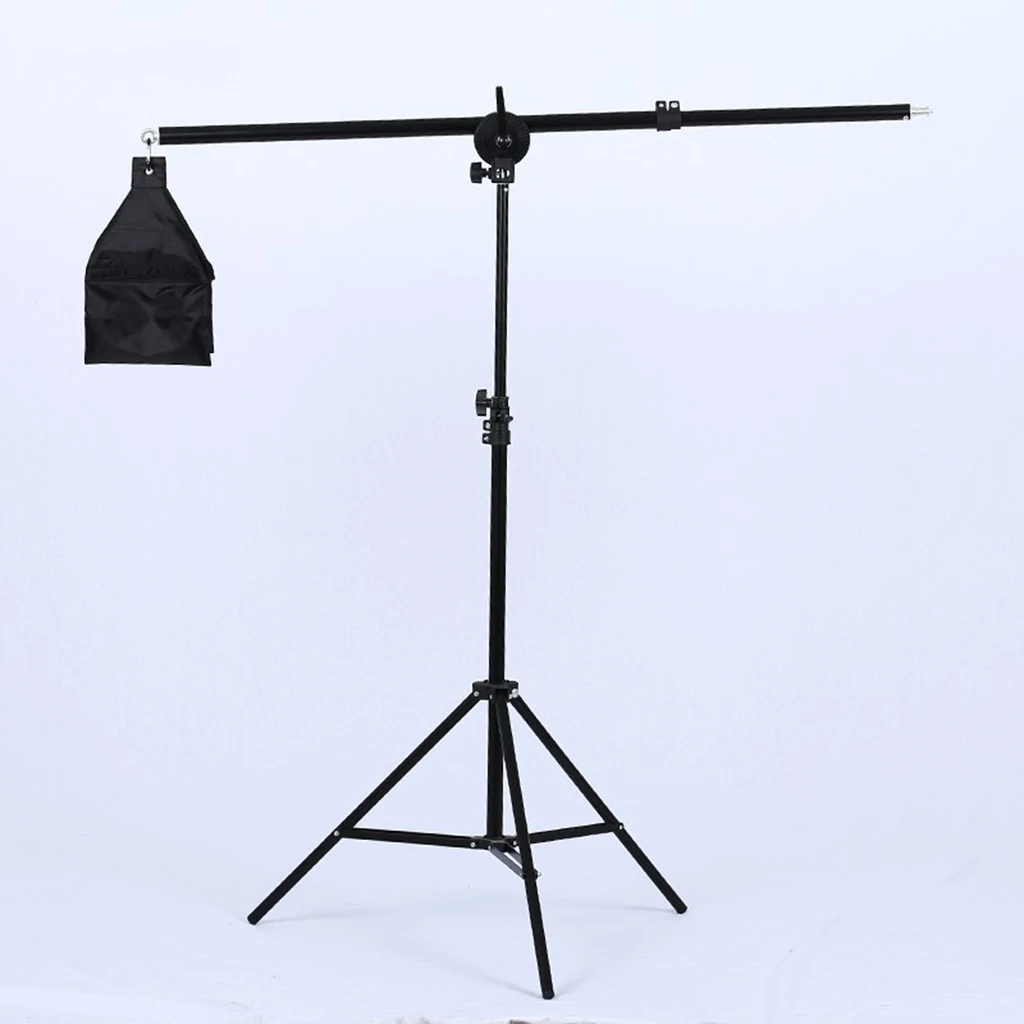 

2 Way Rotatable Aluminum Adjustable Tripod Boom Arm Light Stand with Sandbag