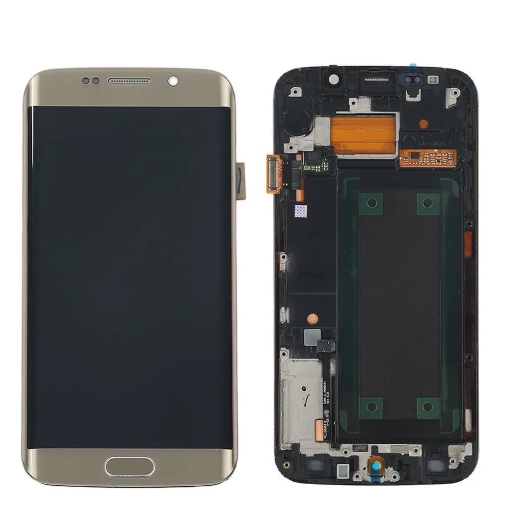 5,1 ''Супер AMOLED дисплей для SAMSUNG Galaxy s6 edge lcd G925 G925I G925F сенсорный экран дигитайзер с рамкой+ Инструменты