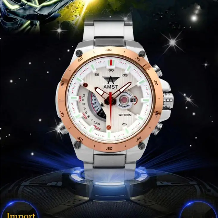 2015 New watch Men Date Day Stainless Steel watches Relojes masculino Hours Clock Men military Quartz