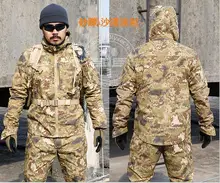 Открытый Армия Военная Униформа Маскировочные Костюмы Тактический Cargo форма (куртка + Брюки для девочек) Для мужчин камуфляжное хлопковое пальто Мотобрюки спортивная одежда