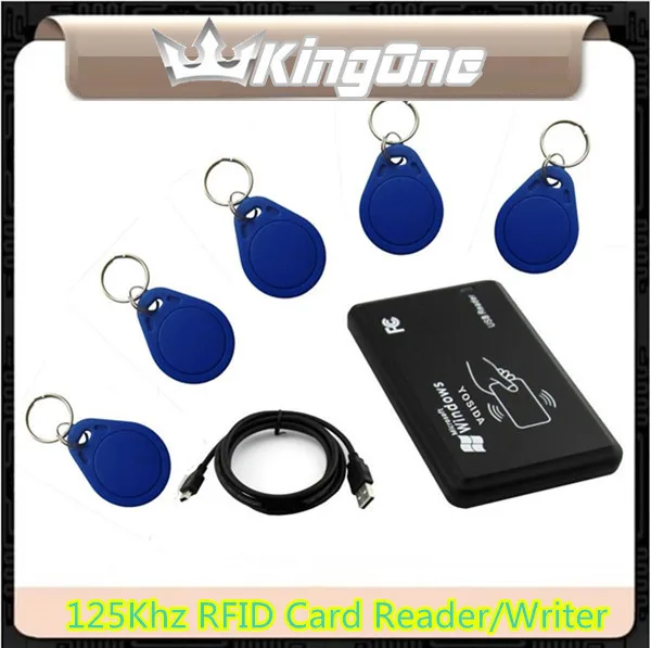 USB 125 кГц RFID EM4305 T5577/T5567 card reader/писатель Копиры/писатель программист горелки+ 5 шт. перезаписываемый брелоков