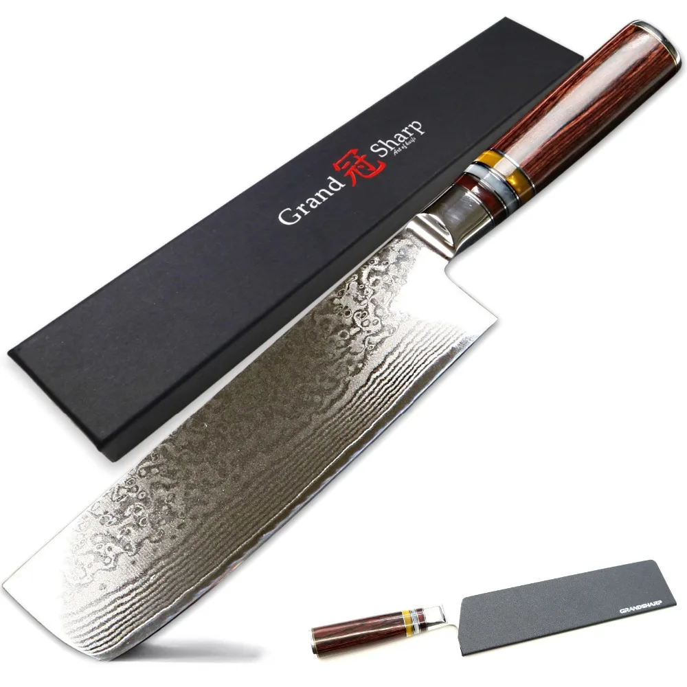 Buy Asian Knife Japanese Damascus Steel Nakiri Knife