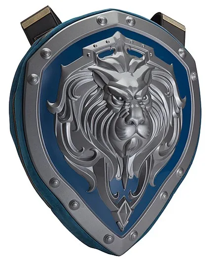 

3d best lion cosplay WOW World of Warcraft Tribes hard shield Backpack Bag student bag computer bag gift