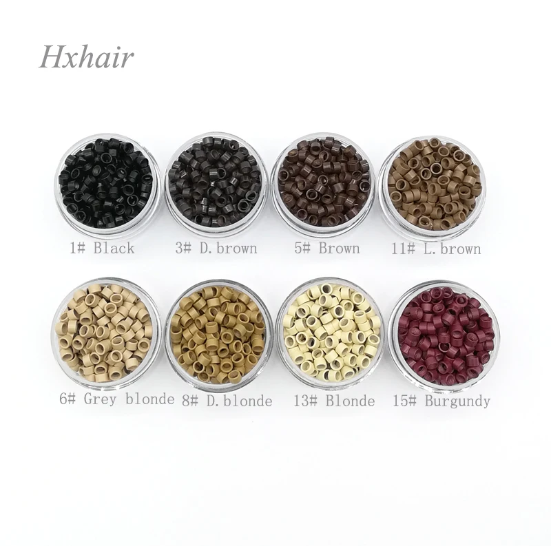 

Wholesale - 1000pcs 4.5mm Aluminium Micro links With Screw Micro rings Beads for I-tip hair extension /Extension hair tools
