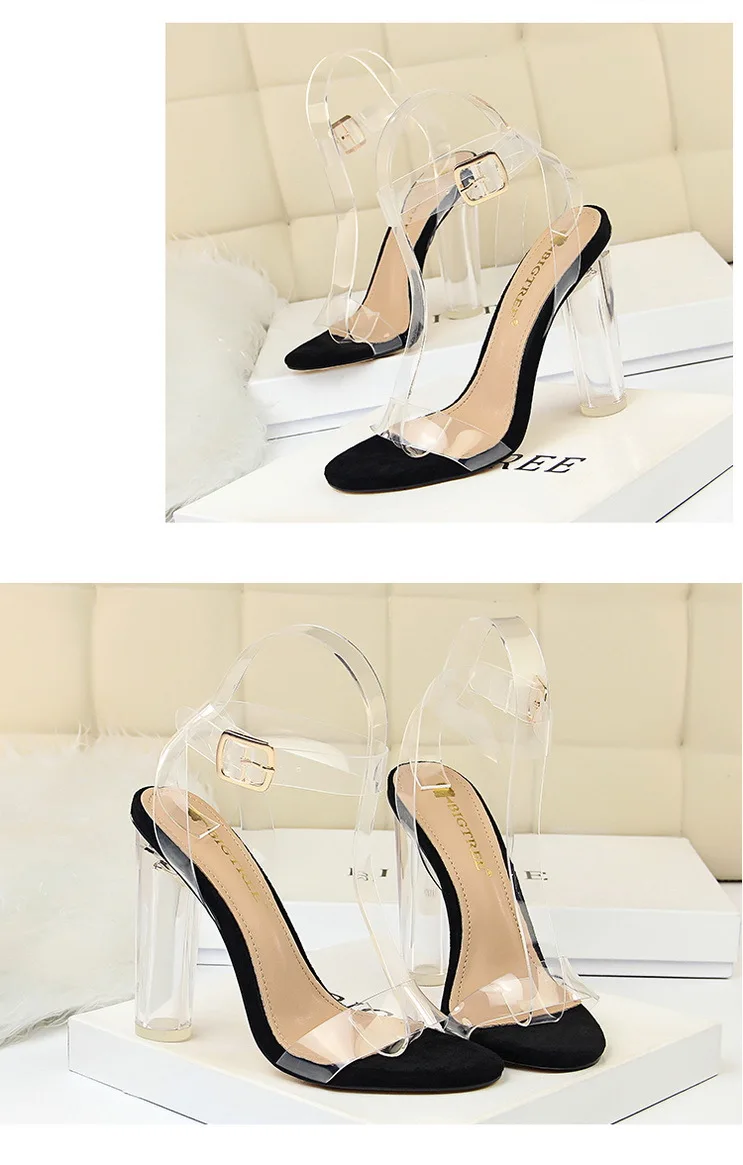 Bigtree/обувь; Летние босоножки; женские туфли-лодочки; модная свадебная обувь; Прозрачная женская обувь на высоком каблуке; прозрачная обувь; женская обувь на шпильке