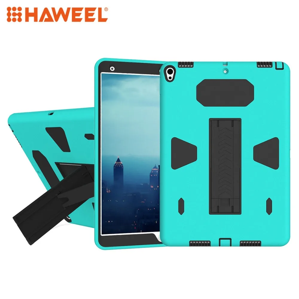 

HAWEELTablet Case Cover For iPad Pro 10.5 inch PC+Silicone Shockproof Protective Back Cover Case+Holder For iPad