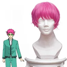 Saiki Kusuo no sai-nan косплей парик Розовый Красный Kusuo Saiki парик короткие волосы Хэллоуин Карнавал косплей реквизит парик волосы