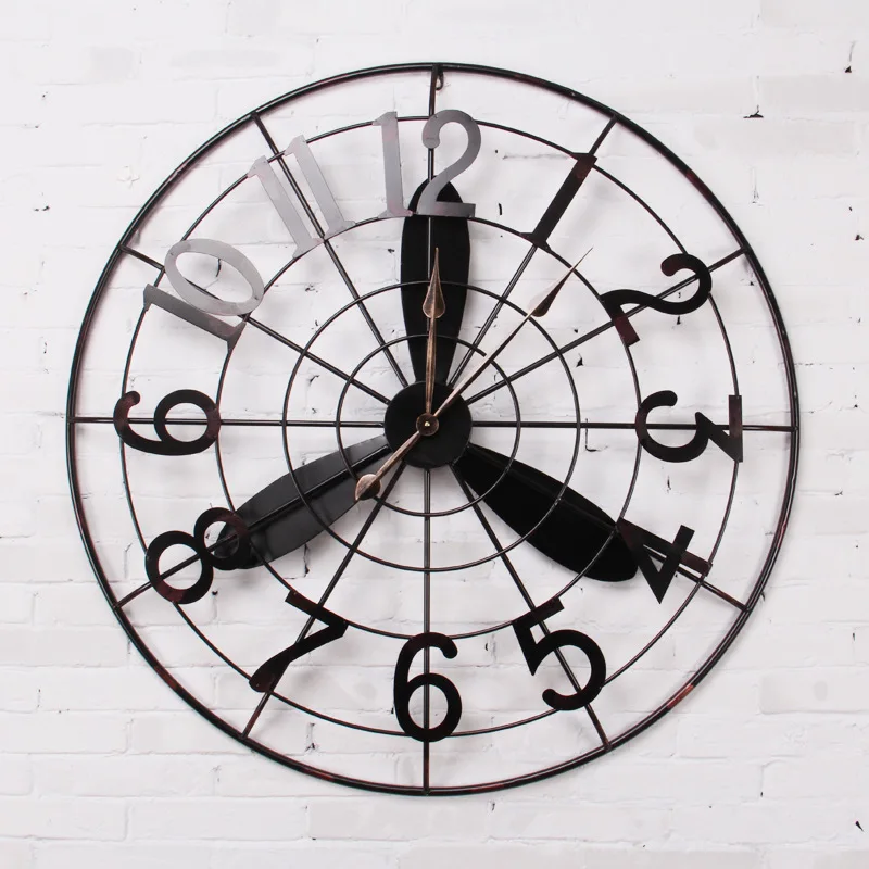 

50*50cm Wall Clock Saat Reloj Clock Duvar Saati Horloge Murale Relogio de parede Digital Wall Clocks Klok fan shape Home decor