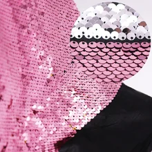 50*130 см реверсивная ткань с вышивкой русалки и блестками для платьев/Фотофон Домашний текстиль Одежда Свадебный декор принадлежности