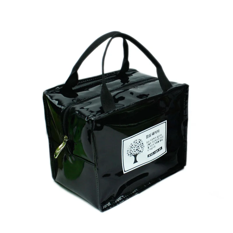 Pu leather insulated lunch bag for men women kids lunch containers