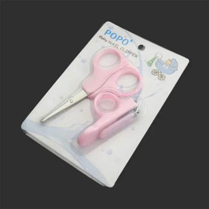 New Lovely Mini Baby Nail Care Practical Clippers Trimmers Convenient Daily Baby Nail Care Sets Blue Pink Color