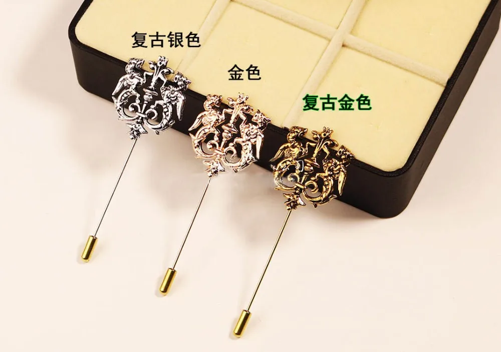 العصرية الرجال دعوى دبابيس لحضور حفل زفاف خمر مجوهرات الحيوان الحصان الطوطم شارة دبابيس هدية عيد