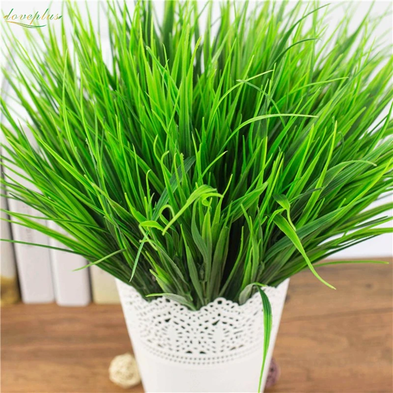 2018 nuevos 5 tipos de hierbas artificiales planta de plástico hierba falsa decoración del hogar flores mejor calidad venta directa por fábrica