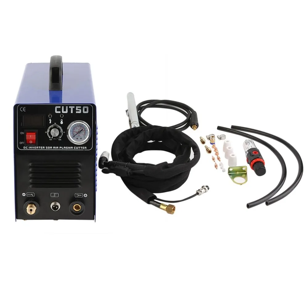 

(From DE)CUT50 Professional Electric Air Plasma Cutting Machine Digital Inverter Plasma Cutter With Plasma Torch & Consumables