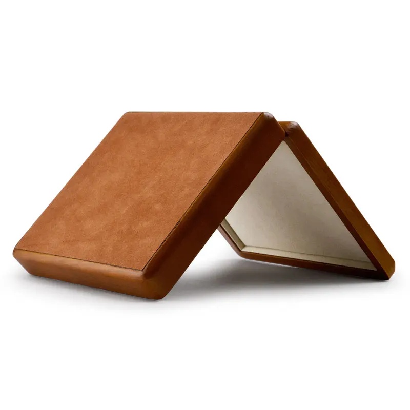  FANXI Solid Wooden Jewelry Display Box Ring Display Holder with Microfiber Jewelry Box Stand for je