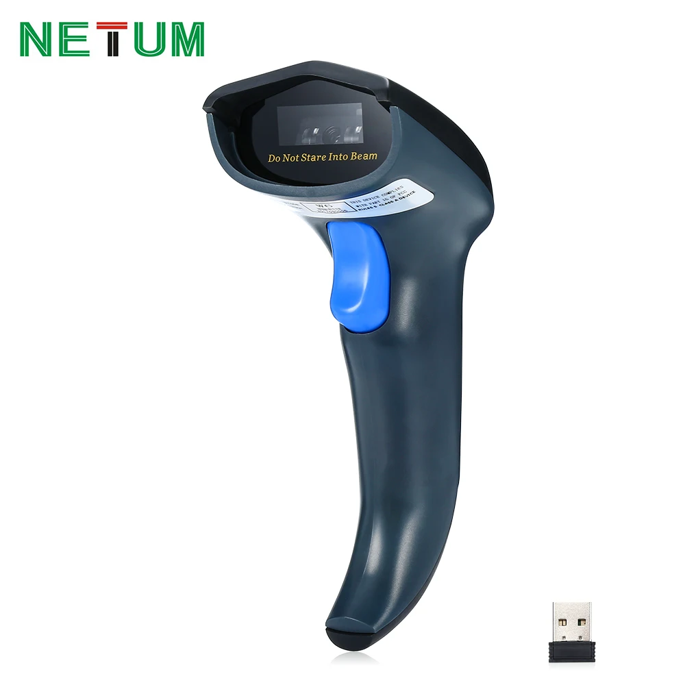 

Original NETUM W6 2.4GHz Wireless USB Barcode Scanner 200 Times/sec CCD 1D Handheld Scanning Reader IP54 Waterproof 500mAh