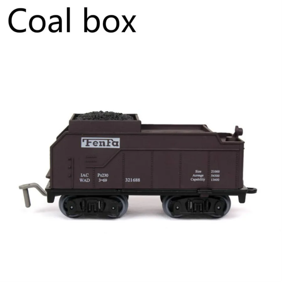 2pcs plastic train container Railroad Layout General train accessories tanker freight car coal carriage passager car (11)