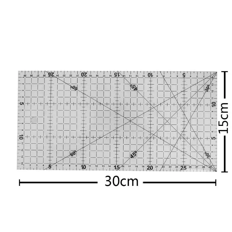 30*15 см инструменты для квилтинга толстая ткань пэчворк, аксессуары для шитья линейка для поделок прозрачная швейная линейка