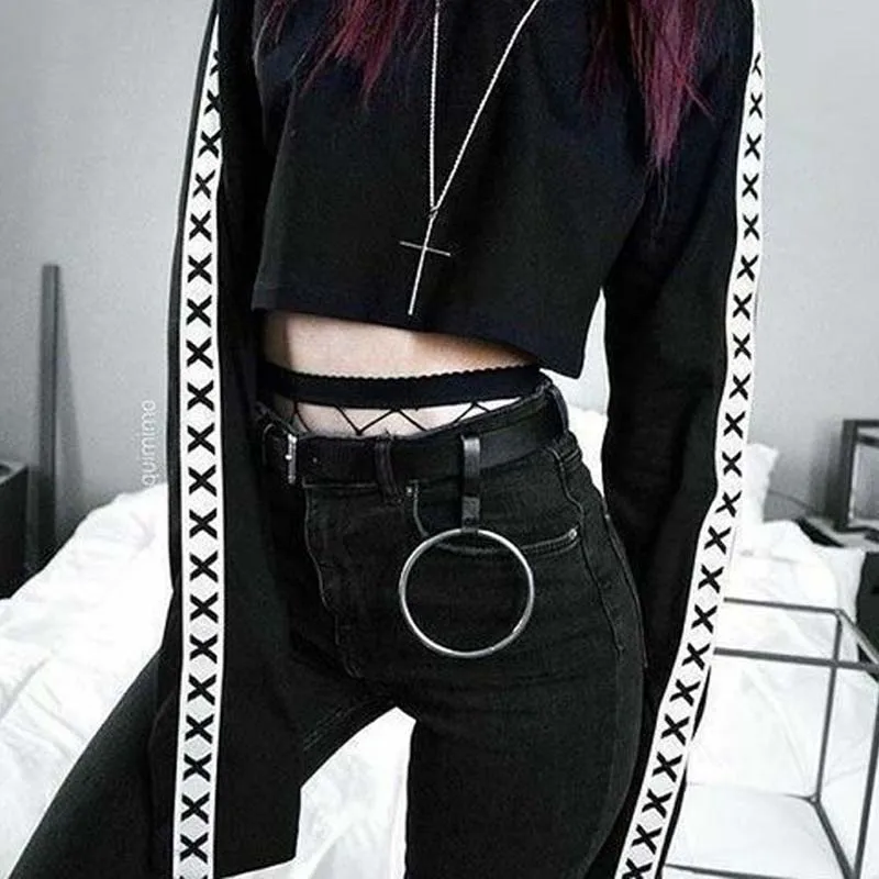 

Fullyoung Pub Girl Garter Wide Leg Belt Sexy Garter a Belts Leg Ring With Suspenders Straps PU Leather Harness Fashion Women