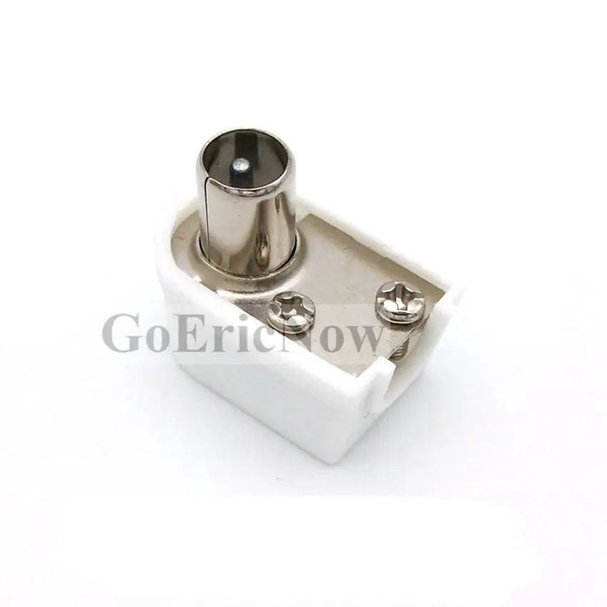 

1pcs RF Coaxial Male/Female Right Angle TV Aerial Connector Plug 90 Degrees Digital Coax Adapter