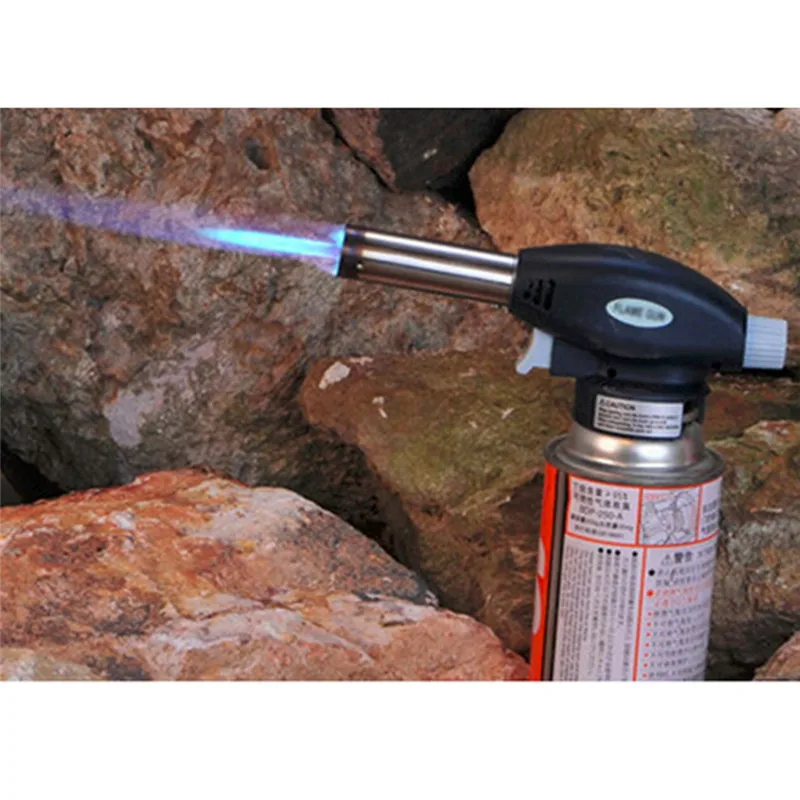 stove Lighter Butane flame gun outdoor camping barbecue long tube