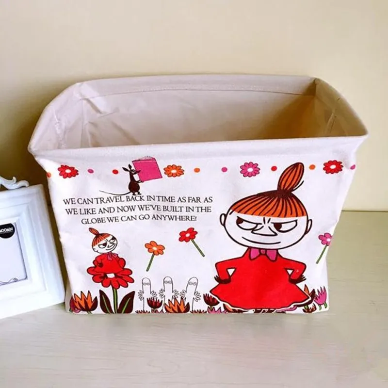 Ящик для хранения Moomins размером M корзина белья из плетеной ткани ящик