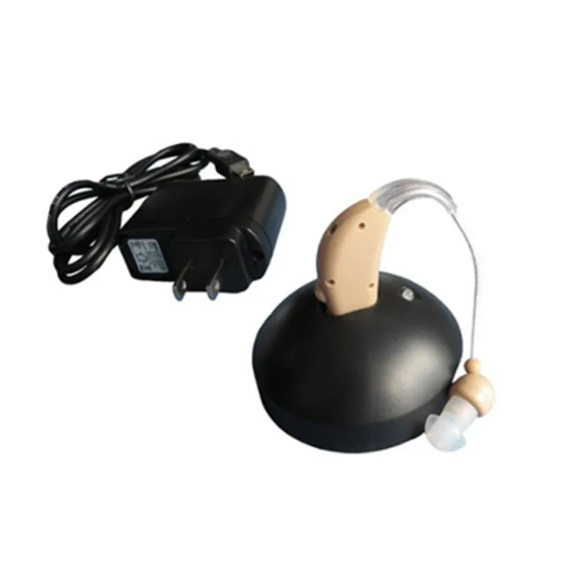 

Volume Adjustable Rechargeable Hearing Aid Aids acousticon Behind Ear Audiphone Sound Amplifier 100V-240V US/EU