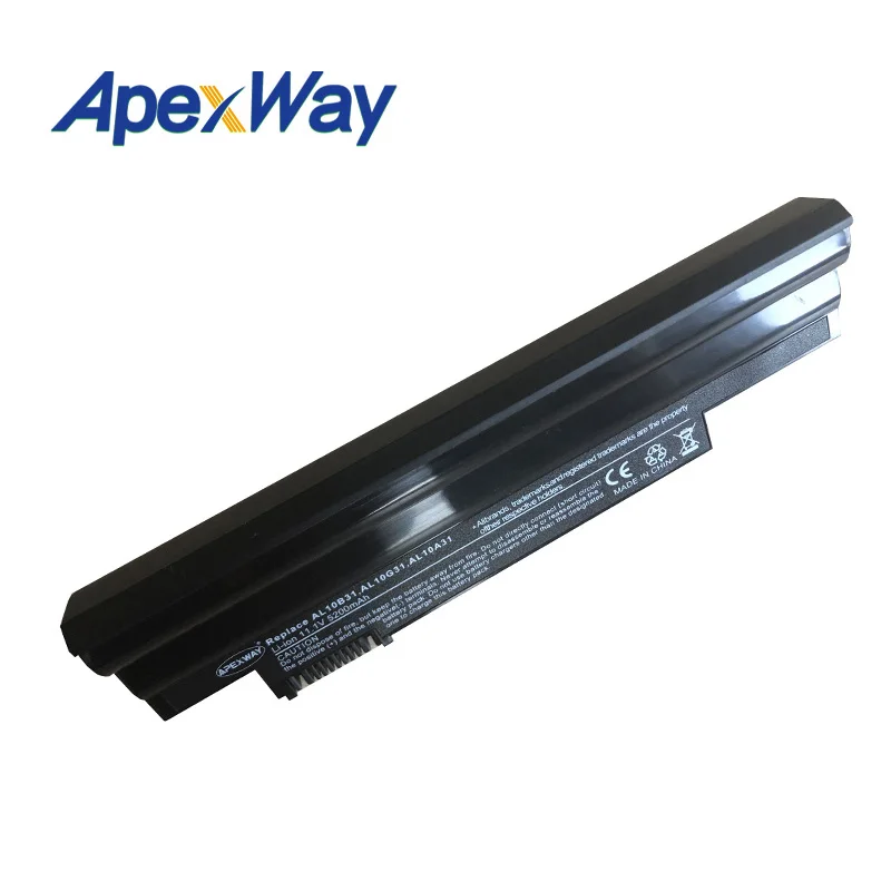 Черный Аккумулятор для ноутбука AcerAspire One 522 722 D255 D260 D270 E100 AOD255 AOD260 AL10A31 AL10B31 AL10G31 11 1 В