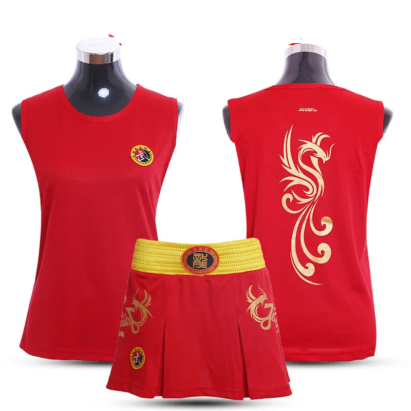 JDUanL Phoneix Kids Girls/Women Sanda Wushu MMA Boxing Short Skirts+T