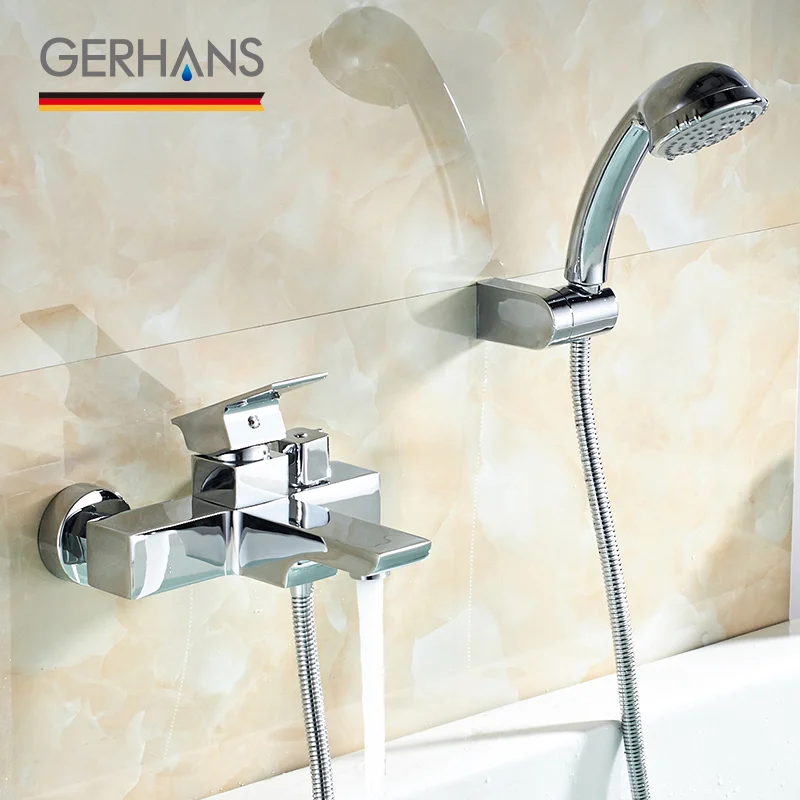GERHANS Leometric кран для ванны душа комплект 2 Way душ клапан душевая установка низкого