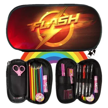 

Hot Sale Printing 3D Comics Hero Flash Children Coin Purses for Teenagers Girls and boy Kids Pencil Case School Student Pen Bags