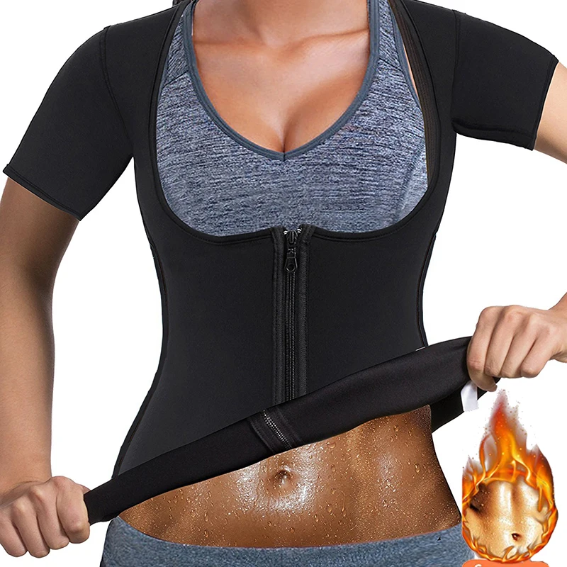 

Postpartum Corset Belly Belt Body Shaper Maternity Waist Trainer Women Neoprene Sauna Short Gym Sweat Suit Weight Loss Zip Tops