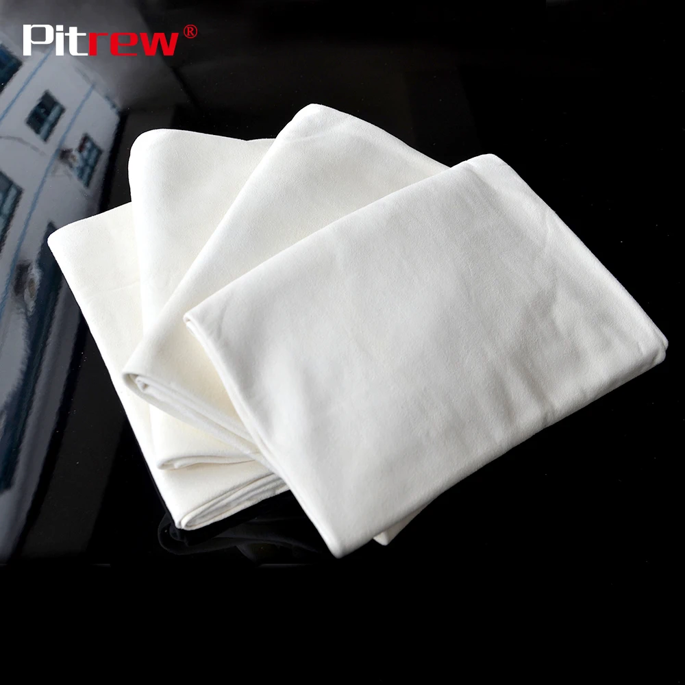Pitrew полотенце из натуральной кожи Shammy губка ткань для автомобиля натуральная сушка замша Чистка овчины абсорбирующее полотенце для мытья автомобиля